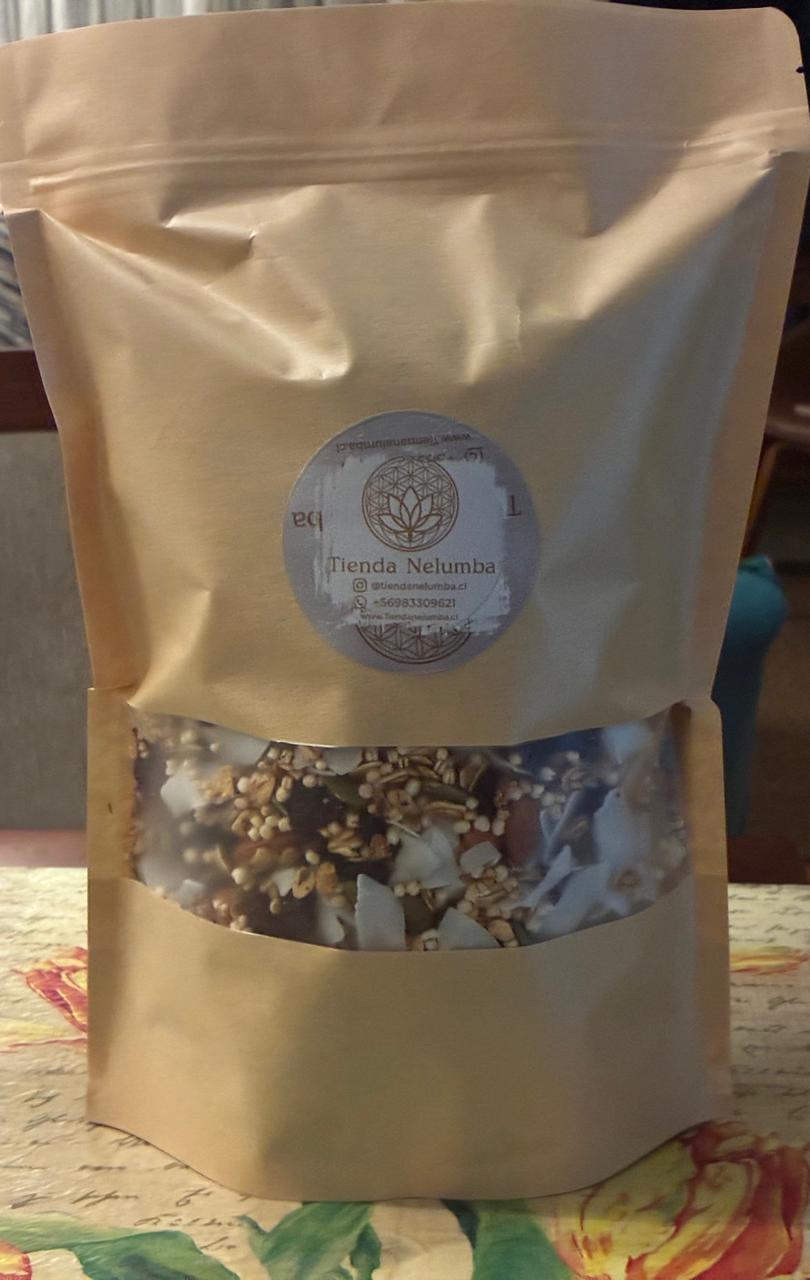 Granola Integral Vegana sin Gluten con Miel de Papaya